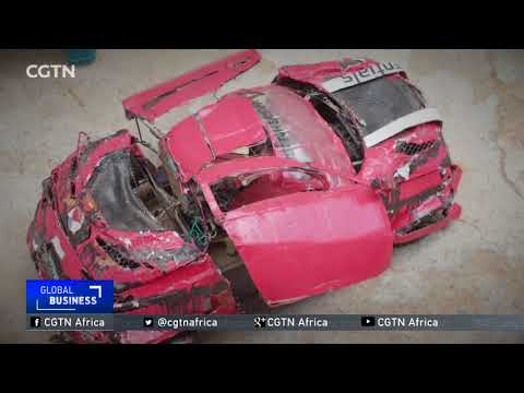 South African inventor builds 'robot' from reclaimed parts